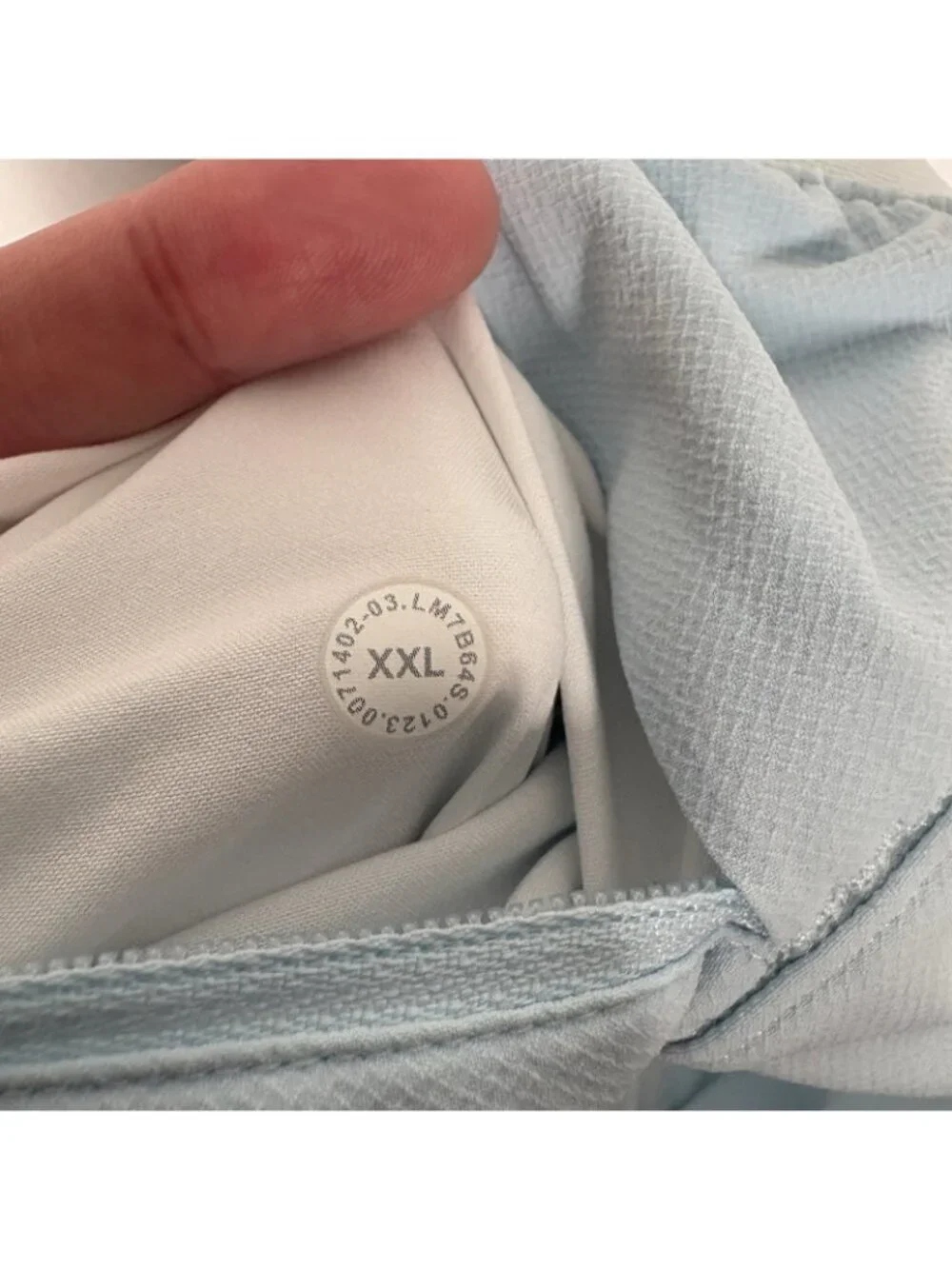 Lululemon Men XXL Powder Blue Drawstring License To Train Lined Short 7”